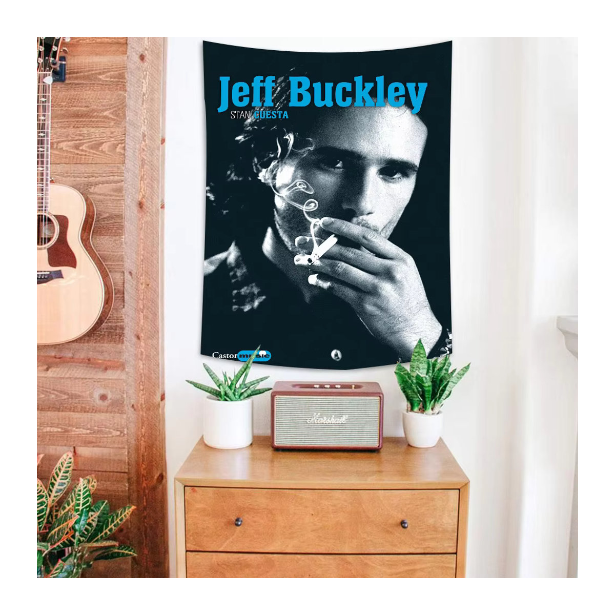 Jeff Buckley Thema Partydekoration Mehrfarbiges Banner aus Textil für Kindergeburtstag und Babyparty - Bild 3
