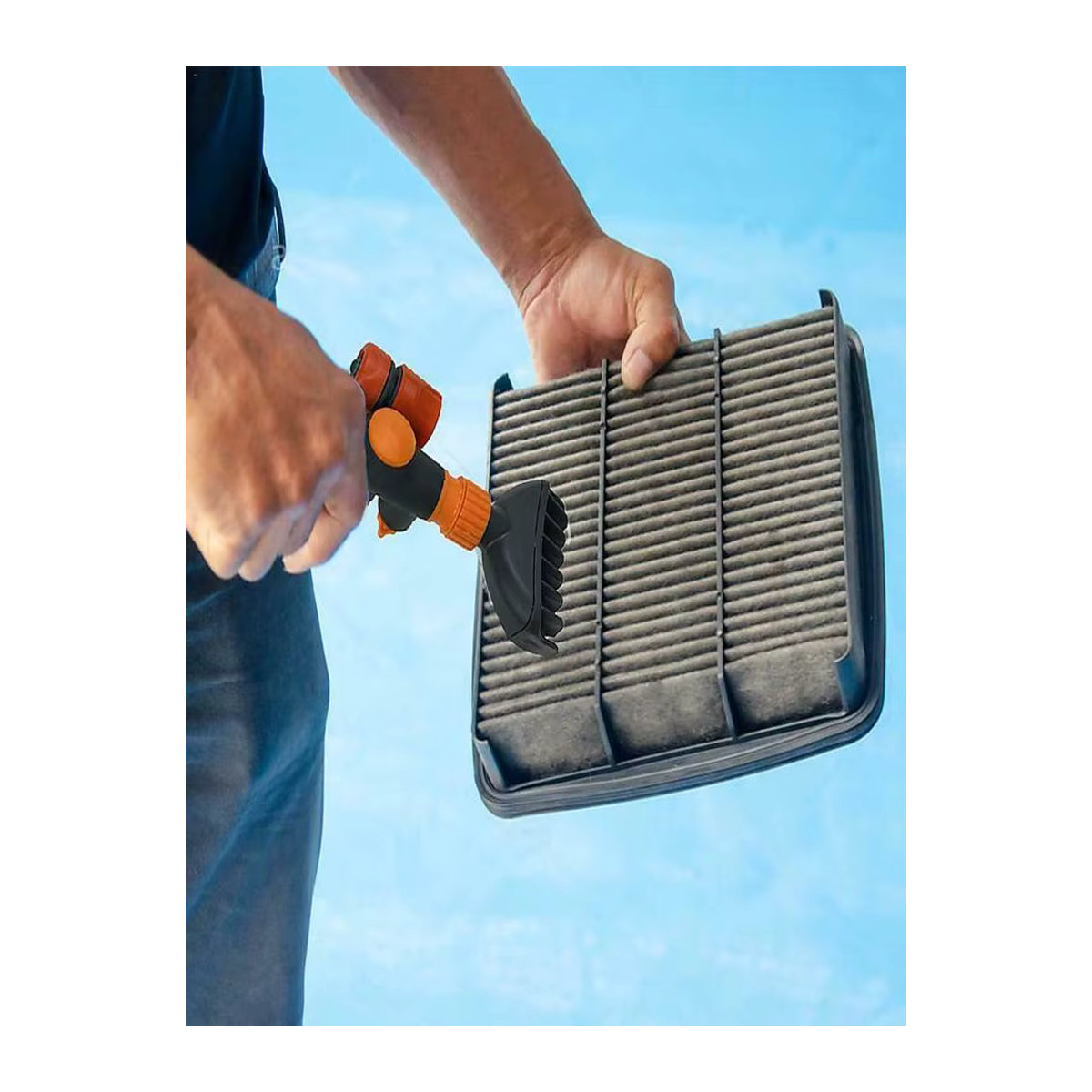 Jet Cleaner Handreinigungsbürste für Pool, Whirlpool und Spa mit US-Anschluss und Filterkartusche - Bild 6