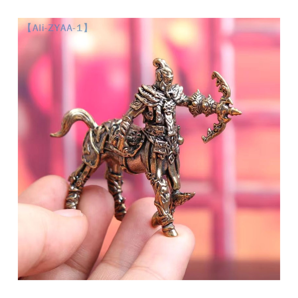 JETTING Centaur Pferdeschwanz Ornament aus Messing in Gold und Braun zur Bürodekoration - Bild 5
