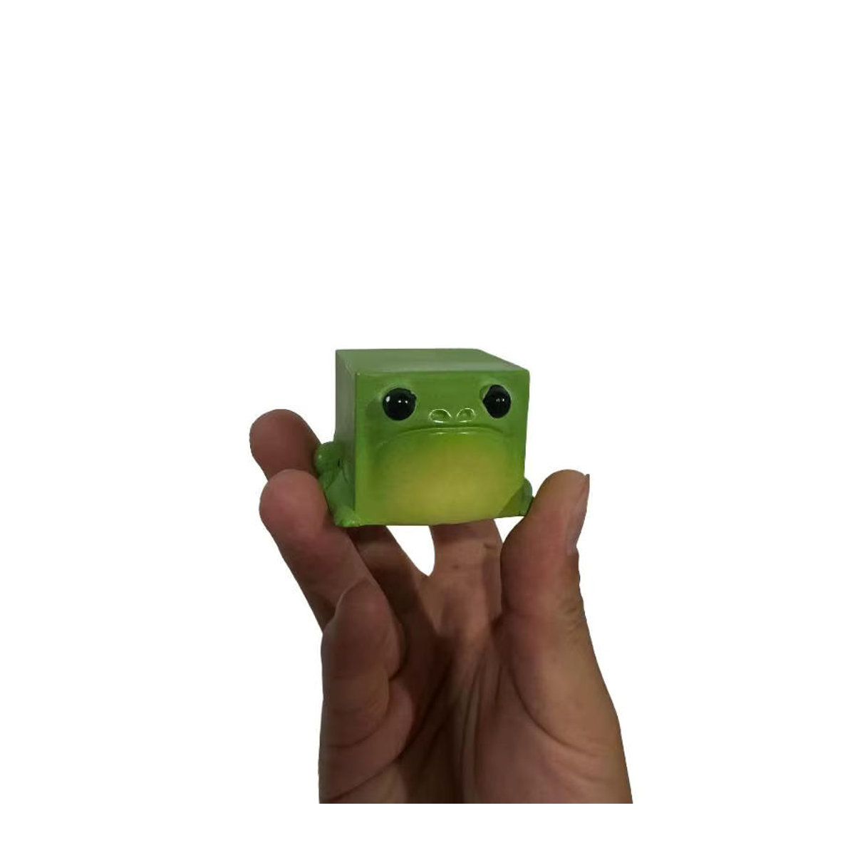 JETTING Frosch-Mini-Statue aus Kunstharz in Grün als dekorative Skulptur für Garten und Heim - Bild 6