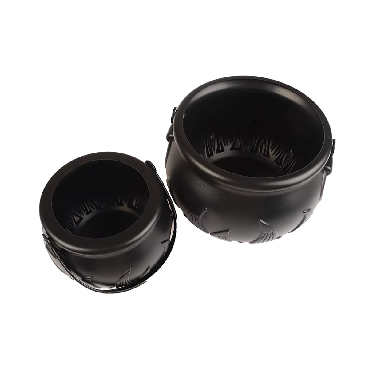 JETTING Halloween Dekoration Kessel aus Kunststoff und Glas in Schwarz mit Schädel-Effekt für Nebel und Rauch - Bild 5