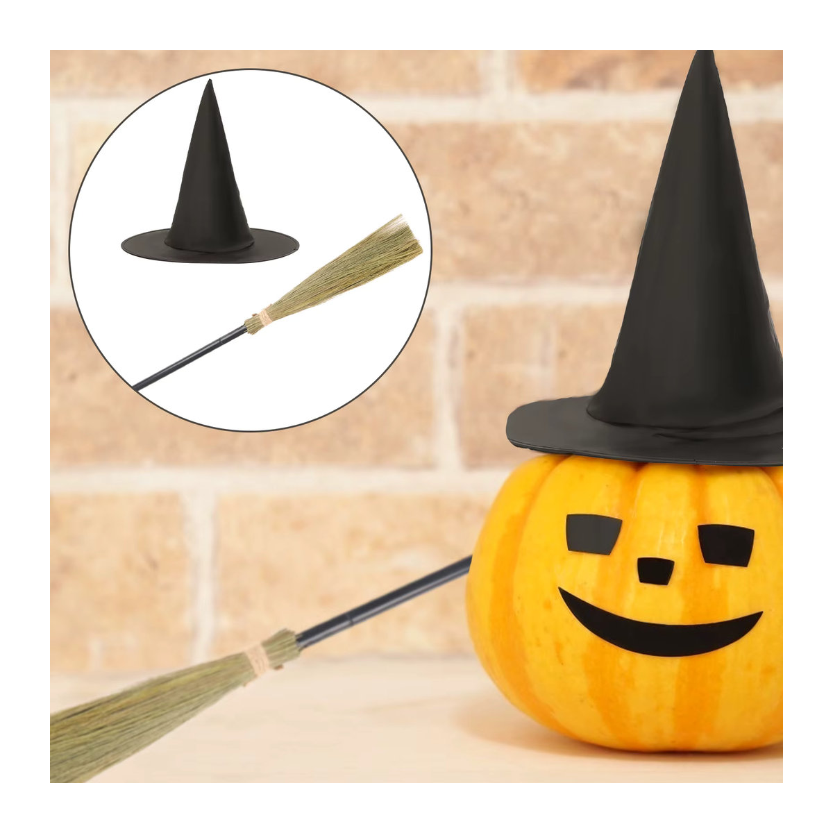 JETTING Halloween Hexenbesen aus Kunststoff in Schwarz für Kinder - Bild 5