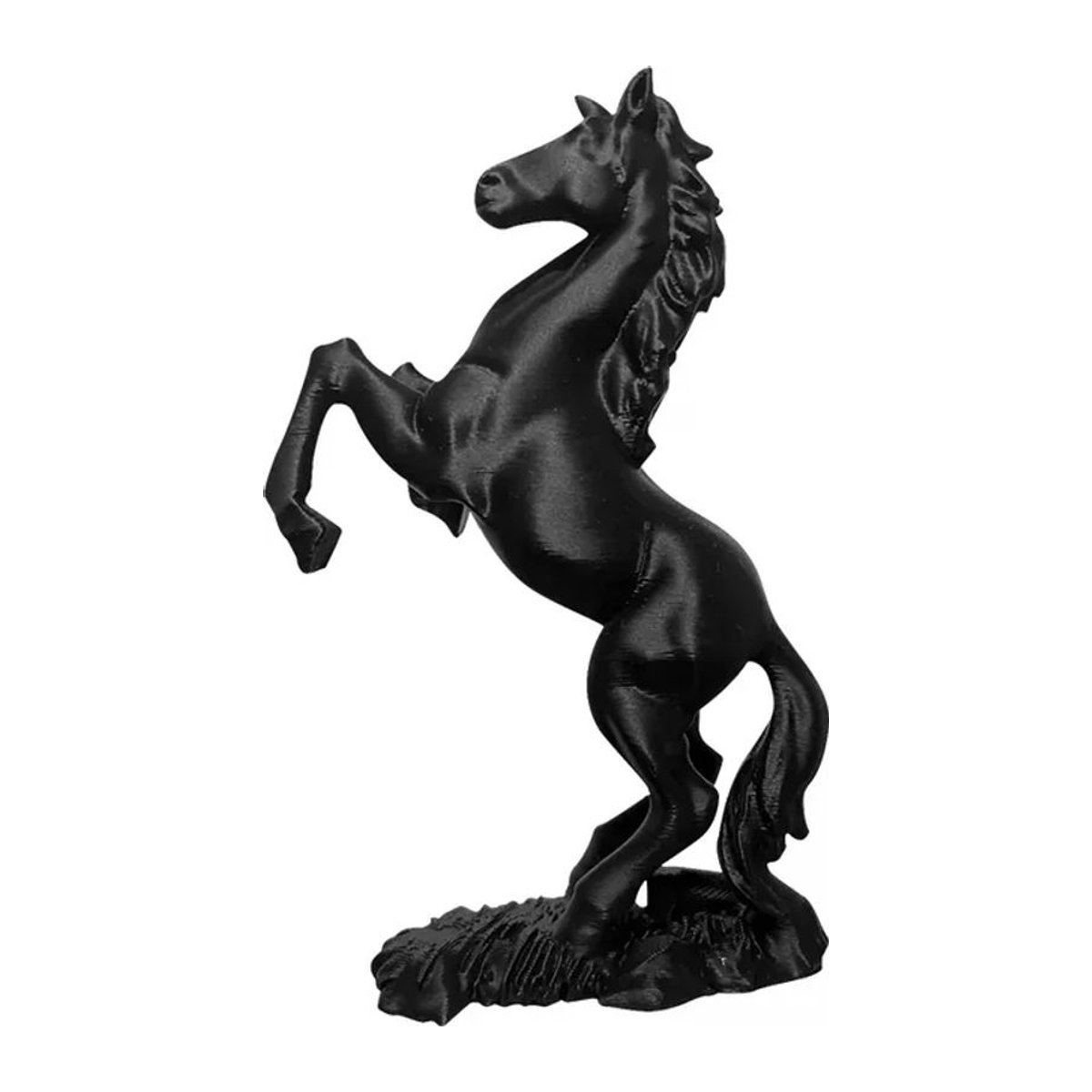 JETTING Pegasus-Skulptur aus Kunststoff in Schwarz als moderne Tierkunst-Dekoration - Bild 1