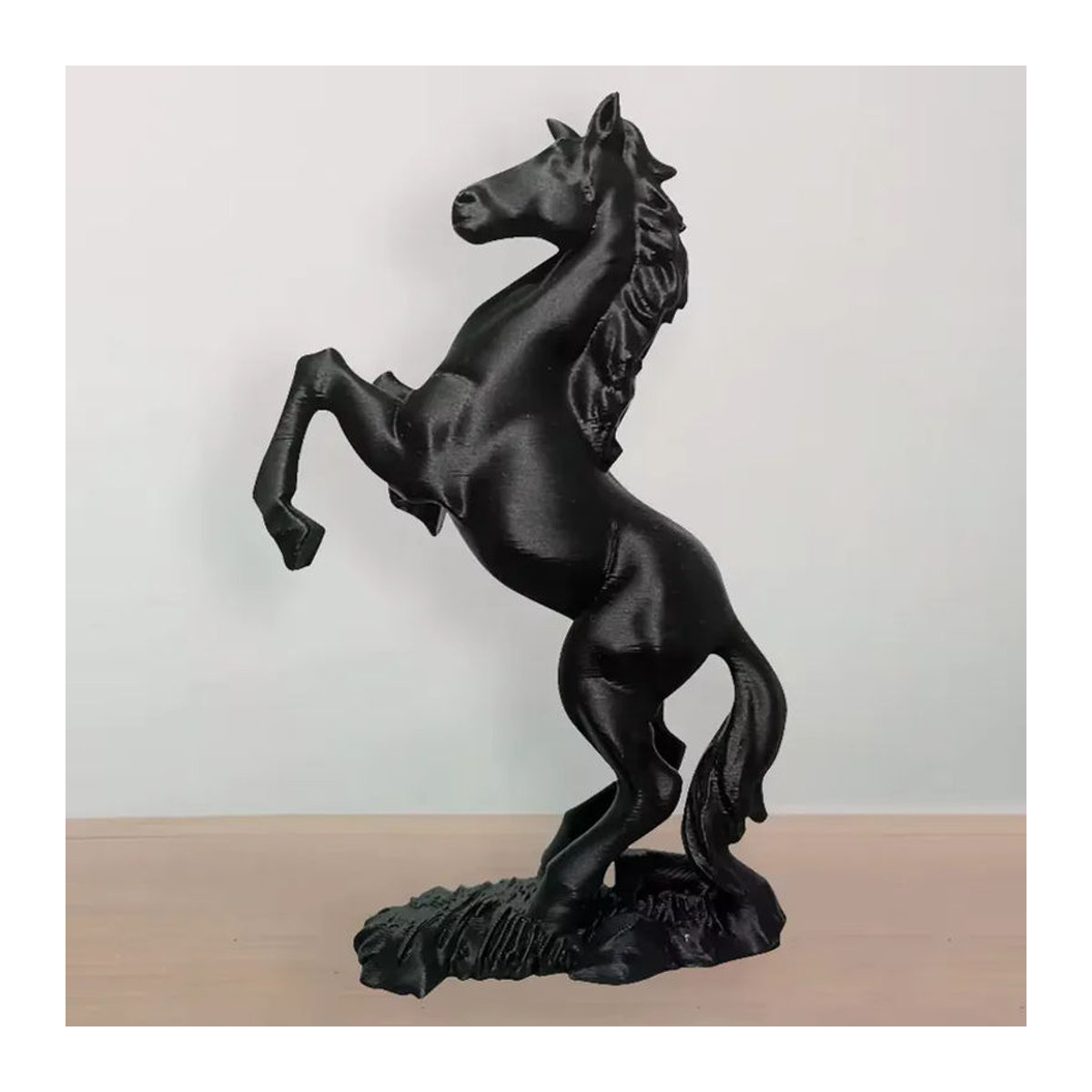 JETTING Pegasus-Skulptur aus Kunststoff in Schwarz als moderne Tierkunst-Dekoration - Bild 4