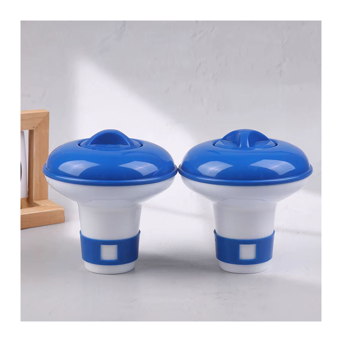 JETTING Schwimmbad Reiniger mit Chlor Tabletten Spender in Blau aus Kunststoff - Bild 2