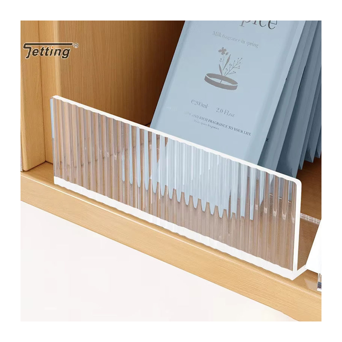 JETTING Selbstklebendes Wandregal aus transparentem Acryl für Figuren und Aromatherapie-Halter, minimalistisches Design - Bild 5