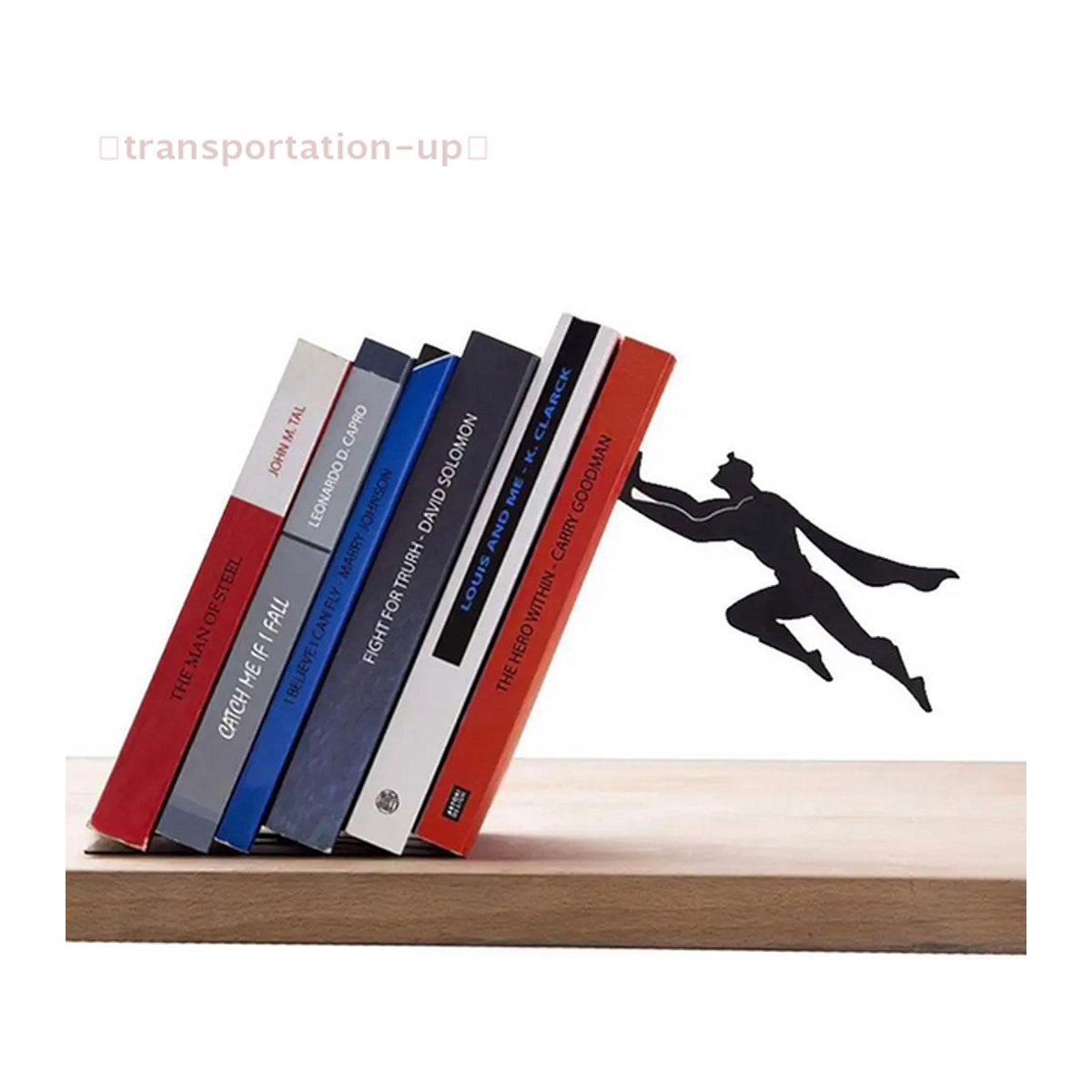 JETTING Superhelden-Bücherregalfiguren aus Metall in Schwarz als minimalistisches Desktop-Ornament - Bild 1