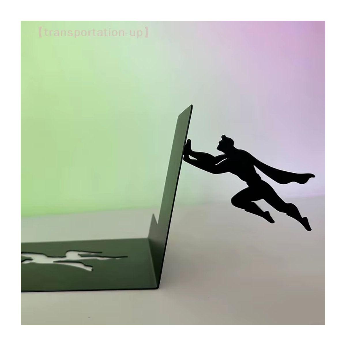 JETTING Superhelden-Bücherregalfiguren aus Metall in Schwarz als minimalistisches Desktop-Ornament - Bild 2