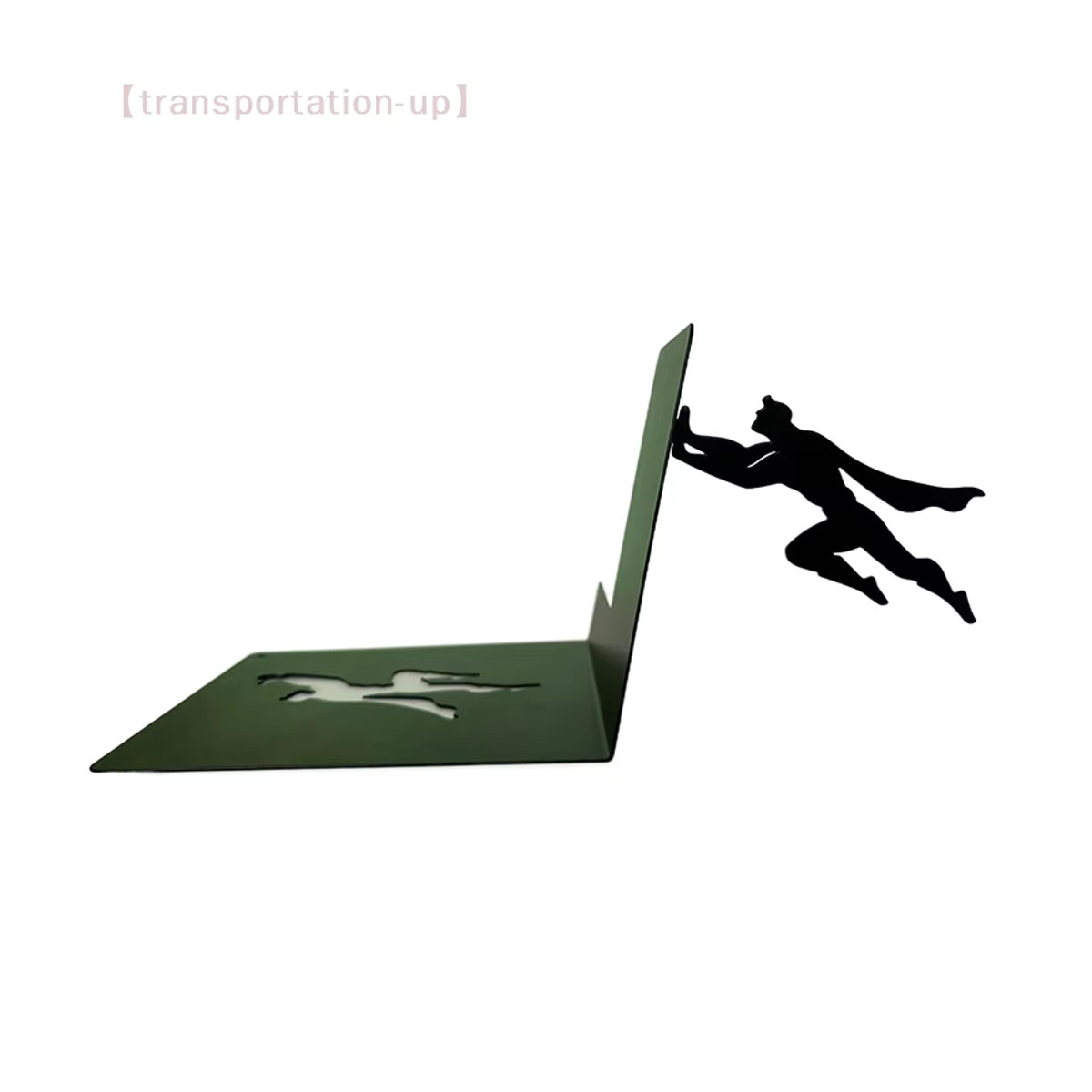 JETTING Superhelden-Bücherregalfiguren aus Metall in Schwarz als minimalistisches Desktop-Ornament - Bild 5