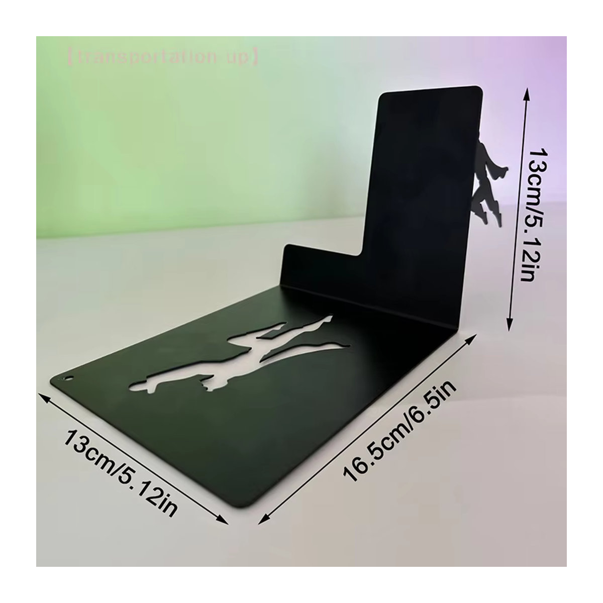 JETTING Superhelden-Bücherregalfiguren aus Metall in Schwarz als minimalistisches Desktop-Ornament - Bild 6