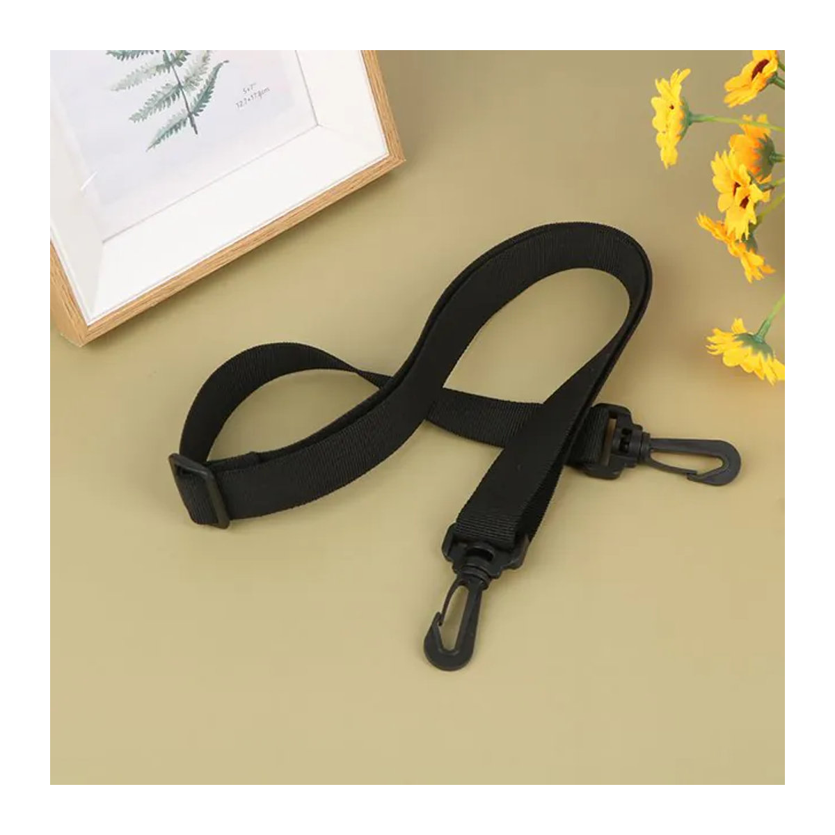 JETTING Umhängetaschengurt Schwarz, verstellbarer und abnehmbarer Ersatzgurt für Damen und Herren, passend für Messenger-Taschen und Handtaschen - Bild 1