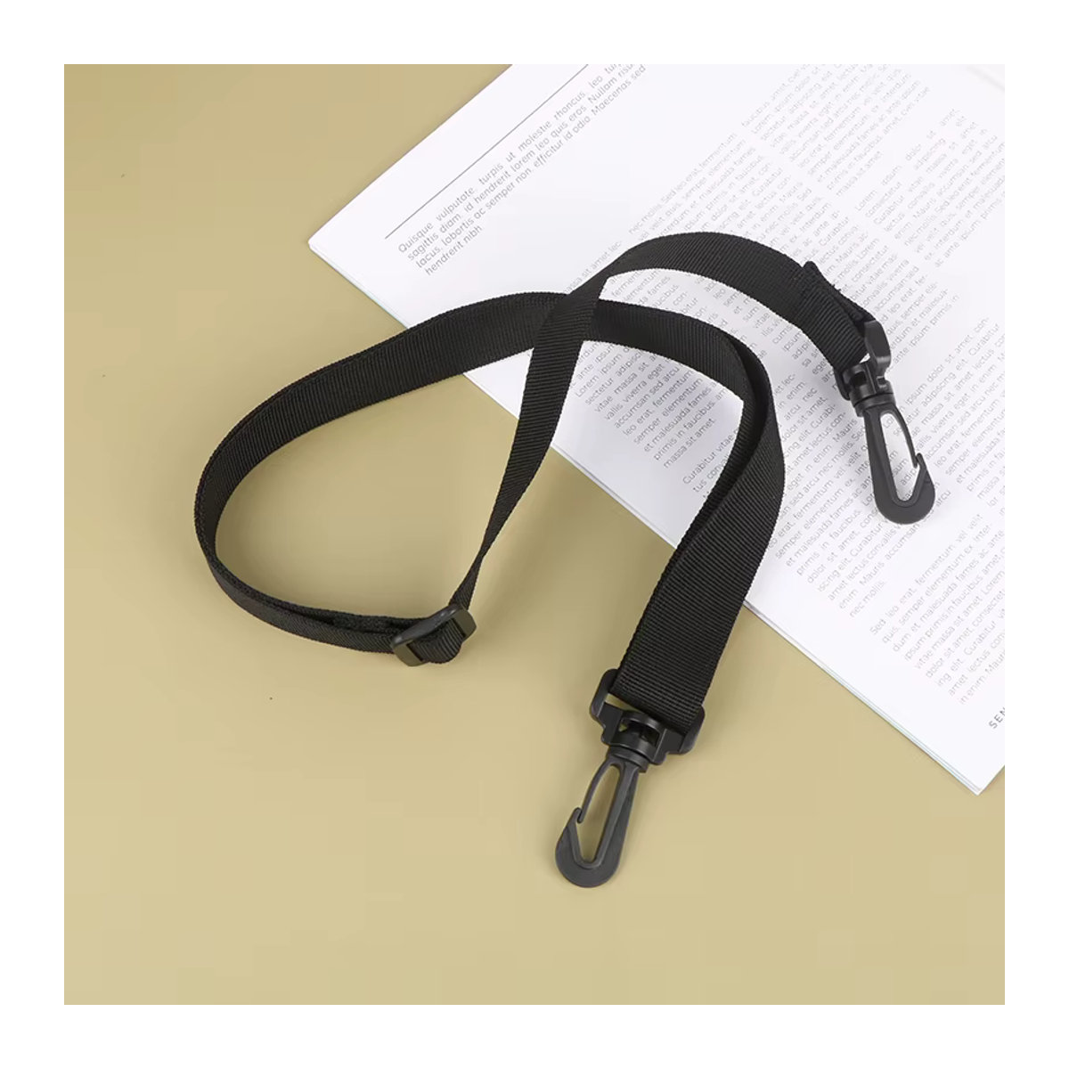 JETTING Umhängetaschengurt Schwarz, verstellbarer und abnehmbarer Ersatzgurt für Damen und Herren, passend für Messenger-Taschen und Handtaschen - Bild 4