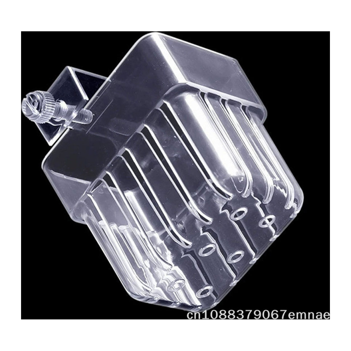 JETTING Wandmontierter Hydroponischer Pflanzenhalter aus transparentem Kunststoff für Aquarien-Dekoration - Bild 1