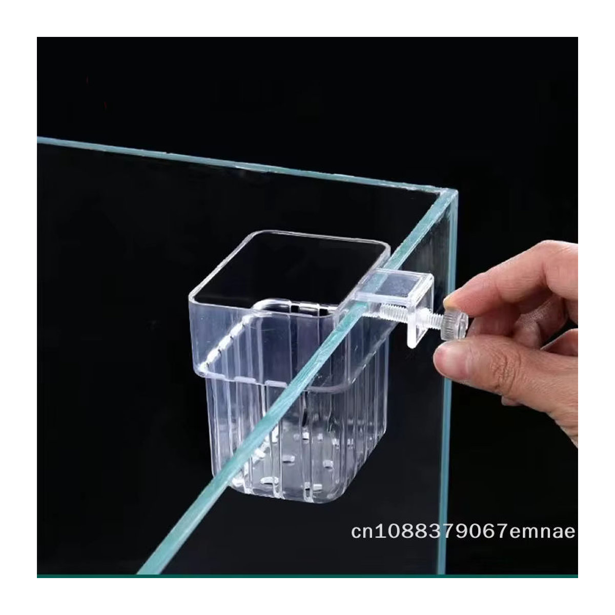 JETTING Wandmontierter Hydroponischer Pflanzenhalter aus transparentem Kunststoff für Aquarien-Dekoration - Bild 2