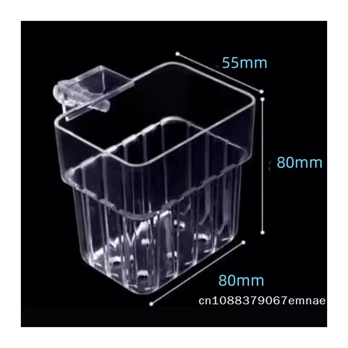 JETTING Wandmontierter Hydroponischer Pflanzenhalter aus transparentem Kunststoff für Aquarien-Dekoration - Bild 6