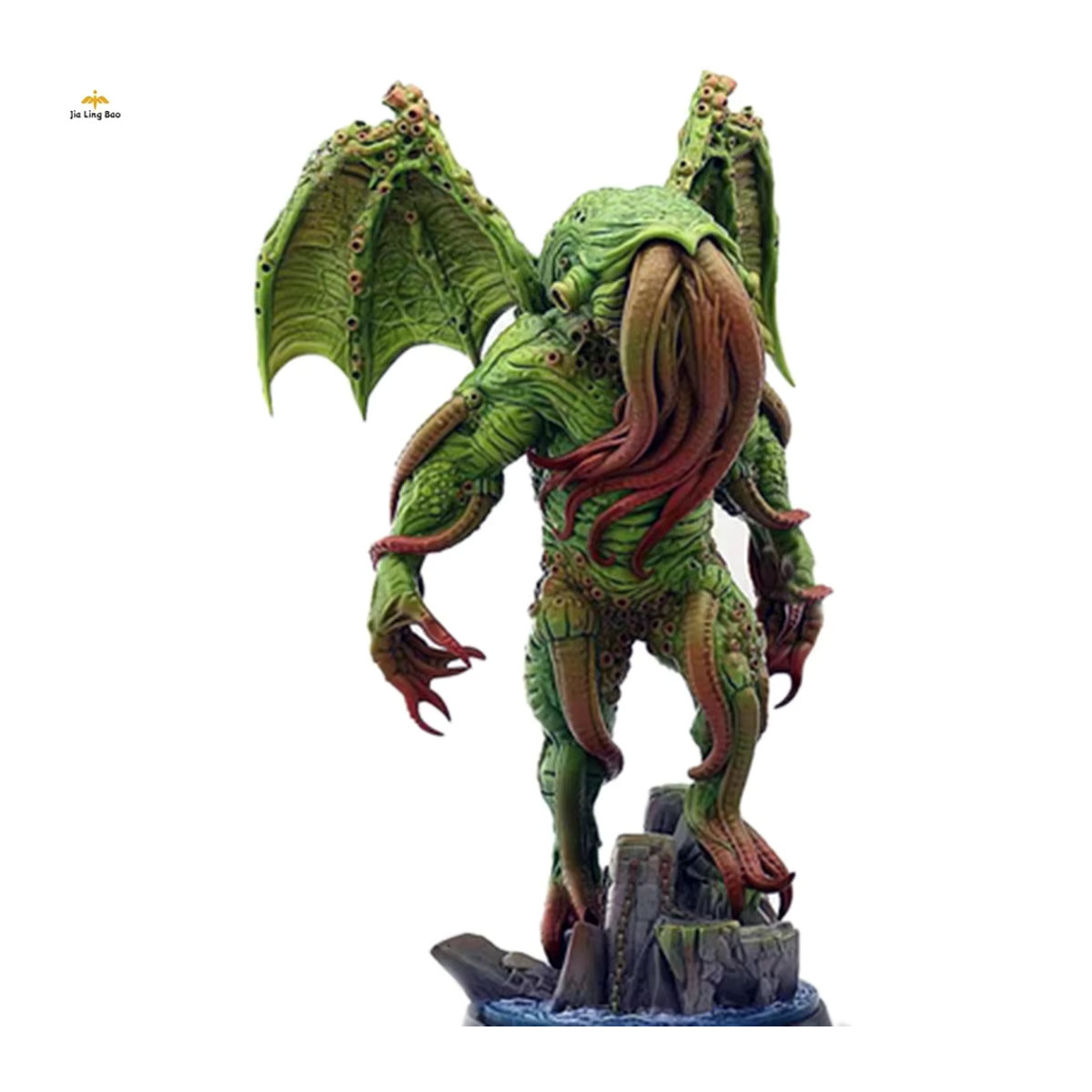 Jia Ling Bao Abyssal Deity Resin-Modellbausatz, unbemalte Eldritch-Kreaturfigur in Grün, Höhe: 14 cm - Bild 2