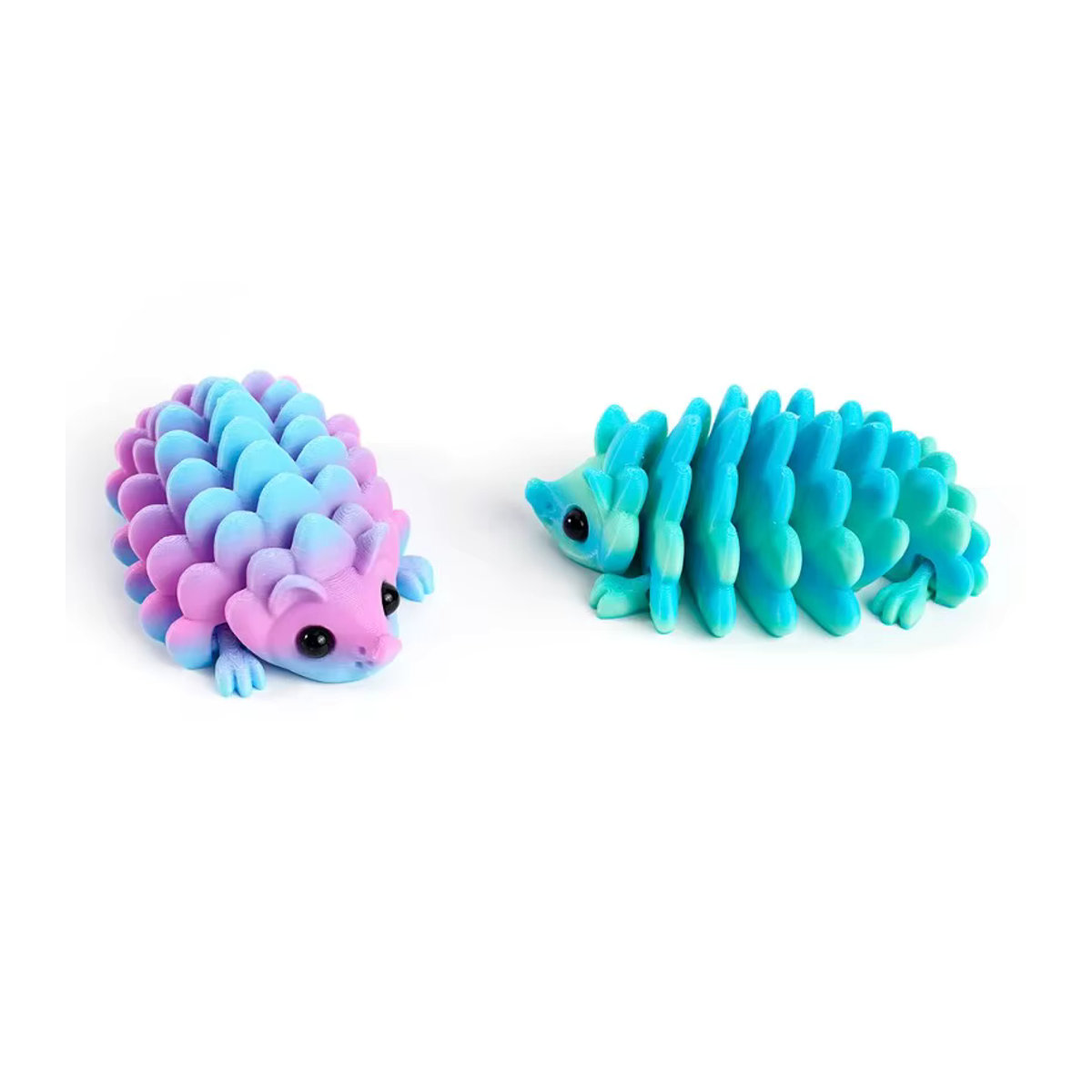 Jiahomily 3D-gedruckte Igel-Figur in Mehrfarbig, bewegliches Sammlerstück aus Kunststoff für die Dekoration von Zuhause und Schreibtisch - Bild 2