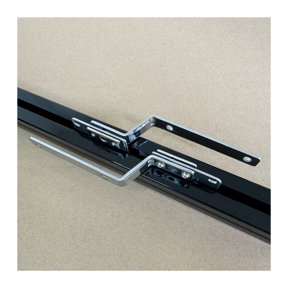 JIALISI Master-Träger für motorisierte Vorhangschienen, 2 Stück, Schwarz, Metall, passend für 11,5 mm Riemen - Bild 4