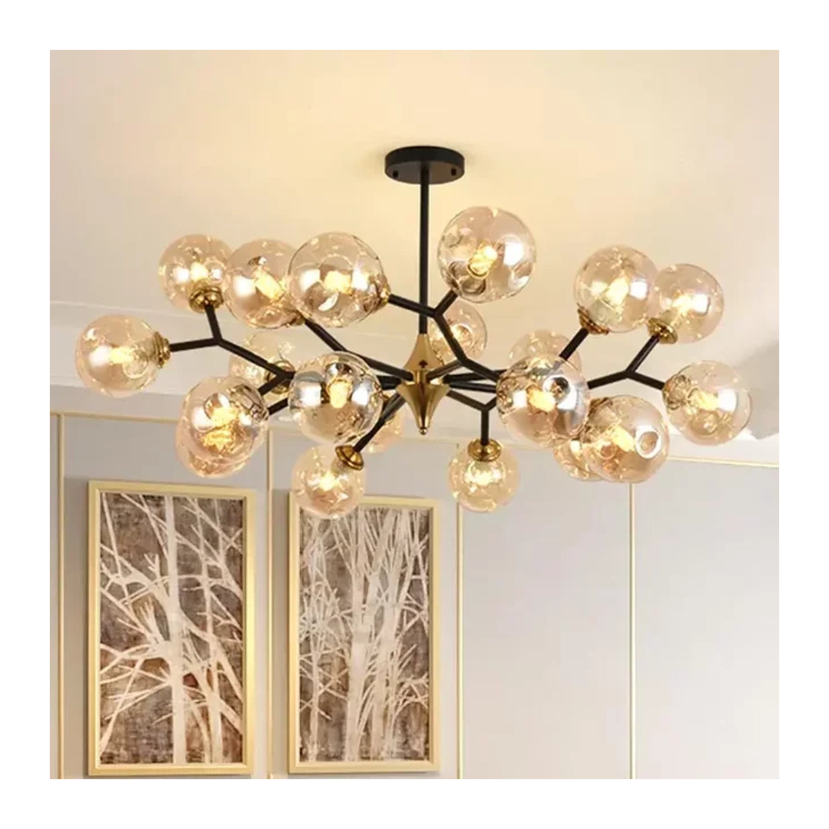 JIANKEXING Designer-Kronleuchter aus buntem Glas mit LED-Beleuchtung in modernem Design - Bild 1