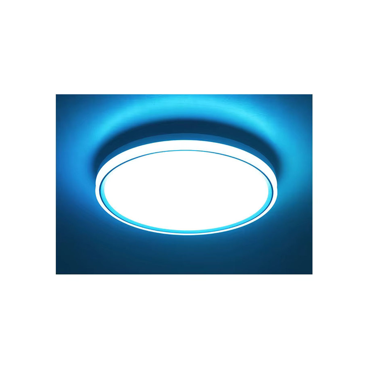 JIANKEXING Intelligente LED Deckenleuchte kreisförmig mit RGBW, WLAN und Bluetooth, dimmbar, Bunt, Modern - Bild 4
