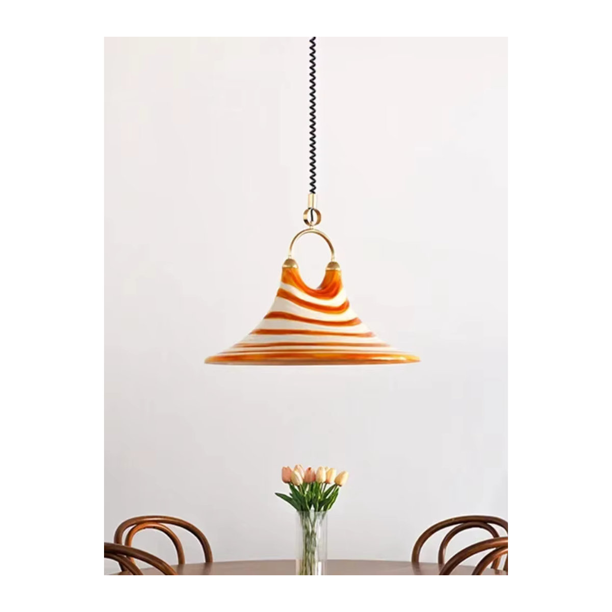 JIANKEXING LED Acryl Anhänger Kronleuchter in Orange im Modernen Retro-Stil - Bild 4