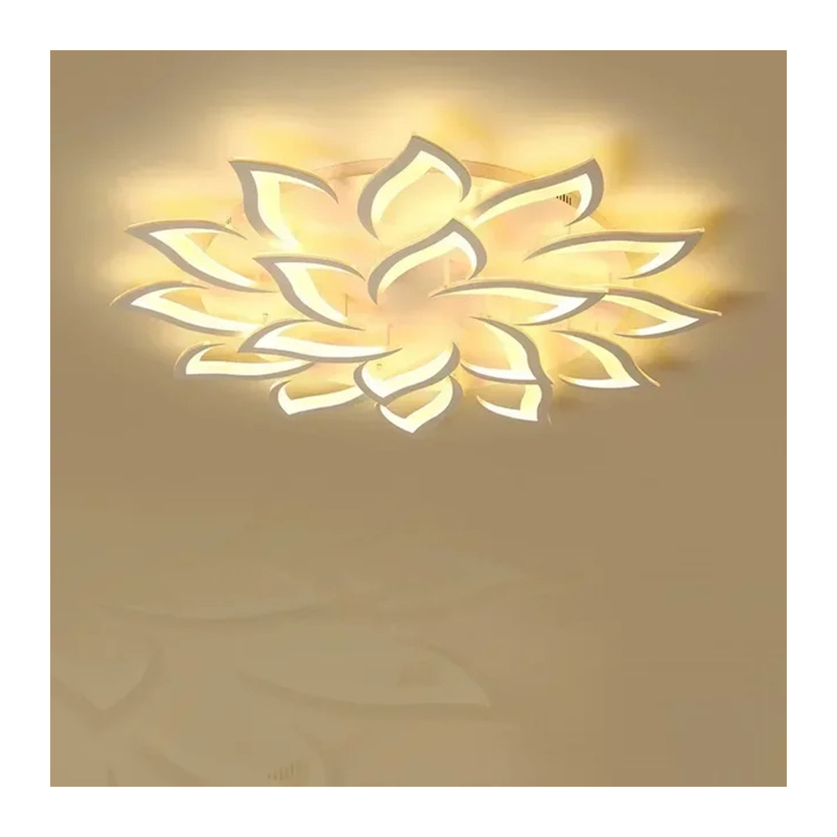 JIANKEXING LED Deckenlampe Nordic Modern aus Acryl in Weiß mit einstellbarer Helligkeit - Bild 1