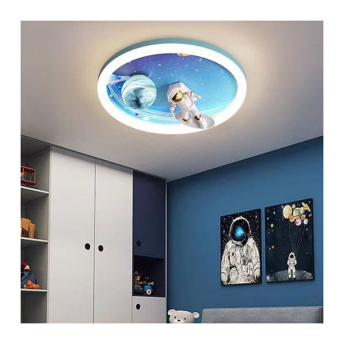 JIANKEXING LED Kinder Deckenleuchte Cartoon Sternenhimmel Kronleuchter in Bunt - Bild 1