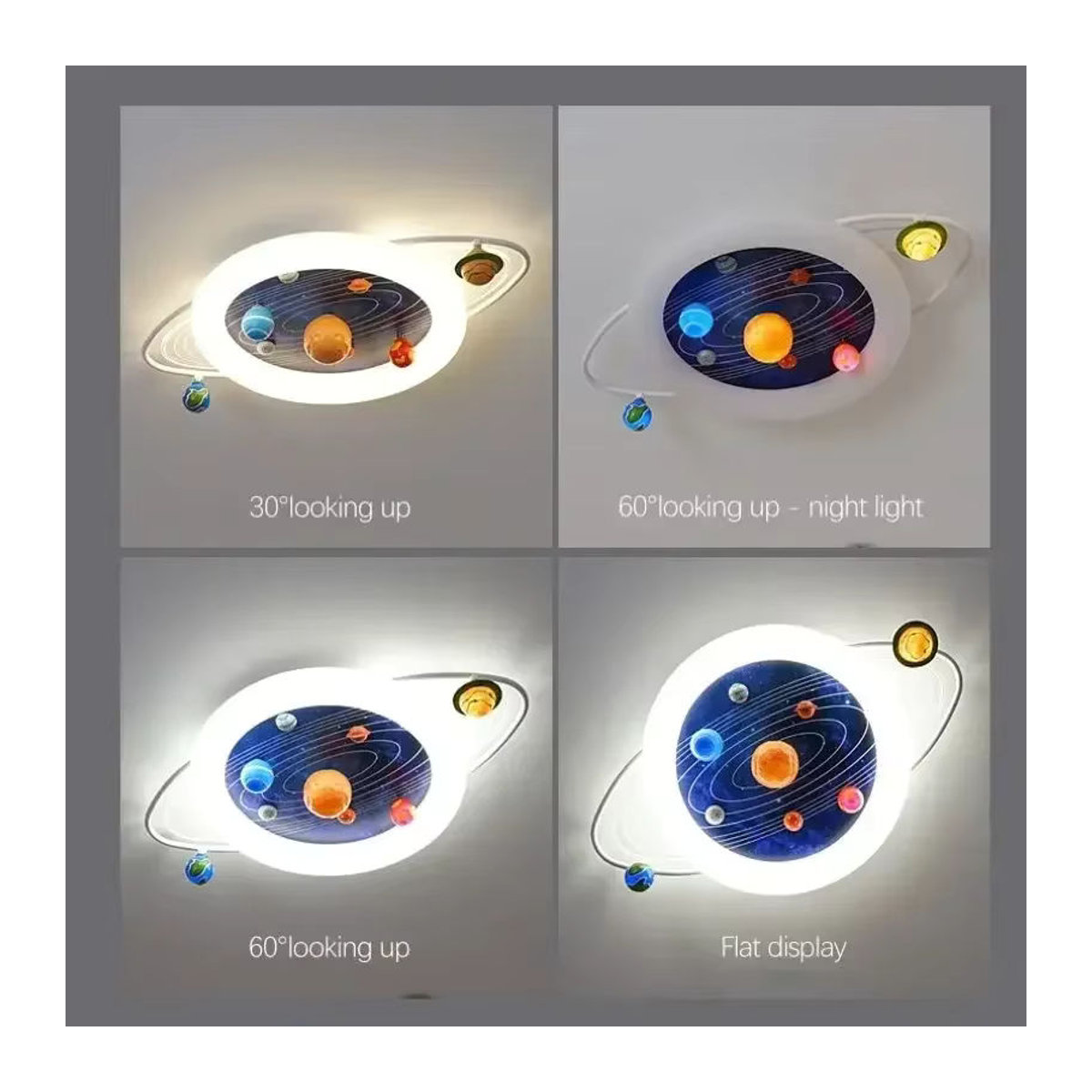 JIANKEXING LED Kinder Deckenleuchte Cartoon Sternenhimmel Kronleuchter in Bunt - Bild 4
