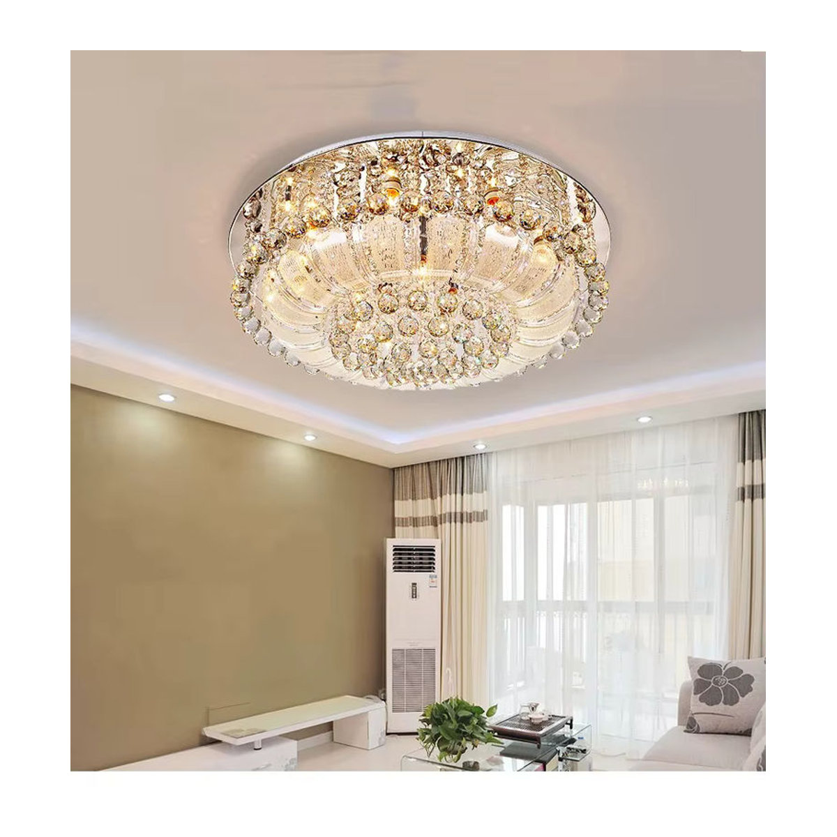 JIANKEXING LED Kristall Kronleuchter in Chrom im klassischen italienischen Luxus-Design für Wohnzimmer, Restaurant oder Schlafzimmer - Bild 2