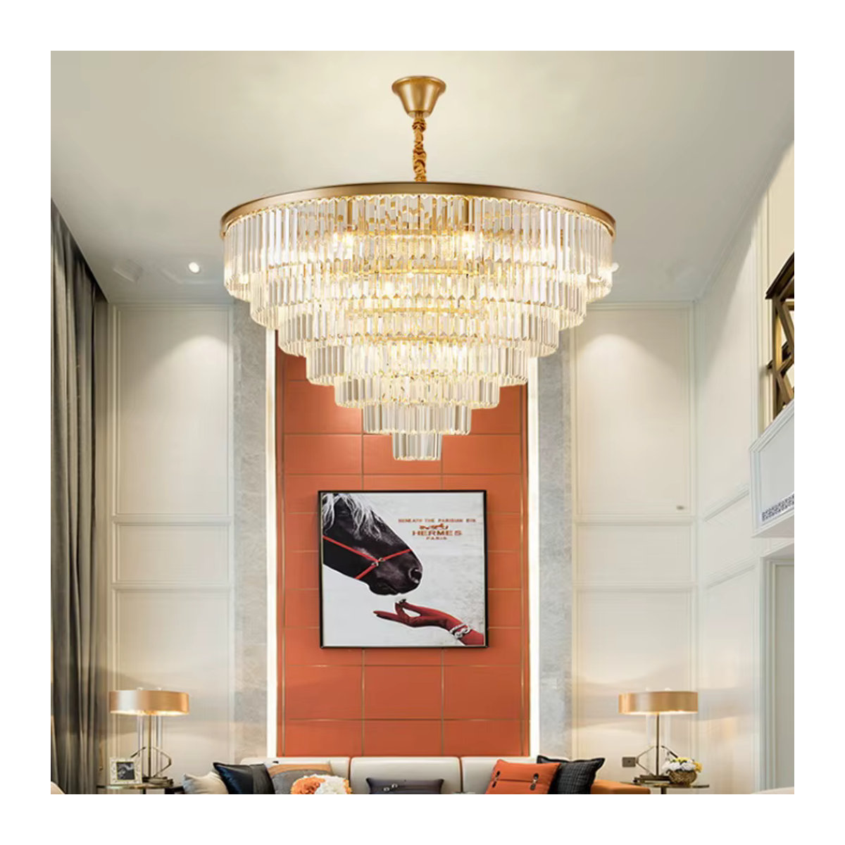 JIANKEXING LED Kristall Kronleuchter Modern in Chrom und Glas für Esszimmer, Schlafzimmer oder Hotel - Bild 3