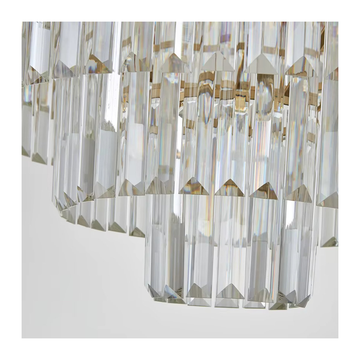 JIANKEXING LED Kristall Kronleuchter Modern in Chrom und Glas für Esszimmer, Schlafzimmer oder Hotel - Bild 6