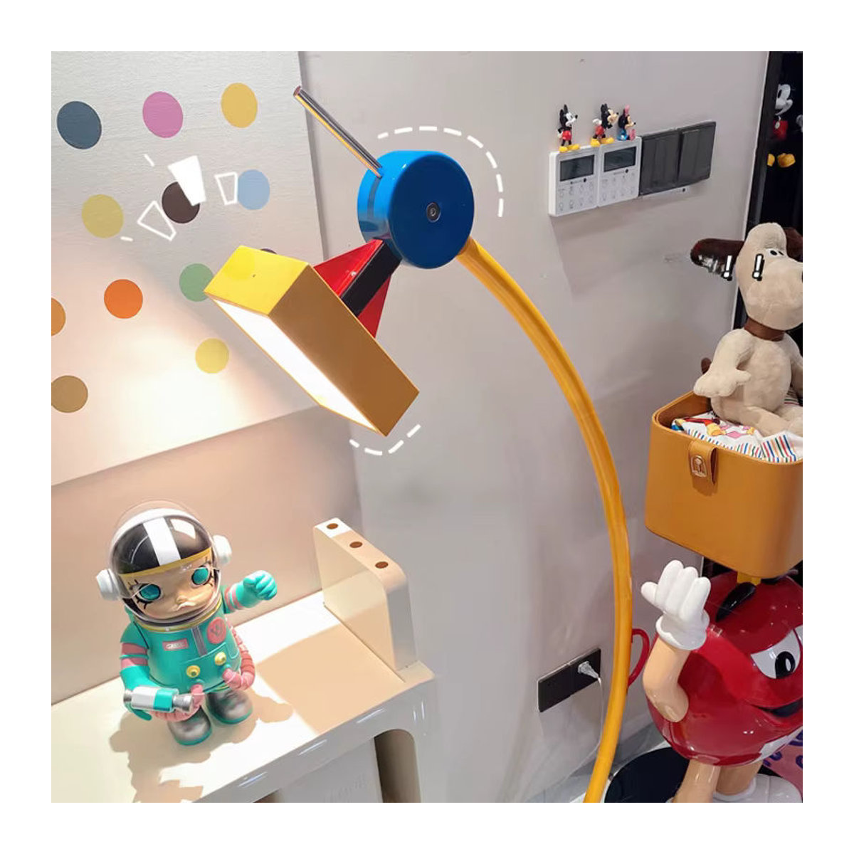 JIANKEXING Moderne Bunte Cartoon LED Bodenlampe als Leseleuchte für Wohnzimmer, Schlafzimmer und Kinderzimmer - Bild 2