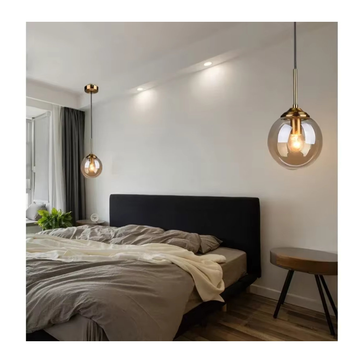 JIANKEXING Moderne LED-Pendelleuchte aus Glas im italienischen Designer-Stil für Küche und Wohnzimmer - Bild 3