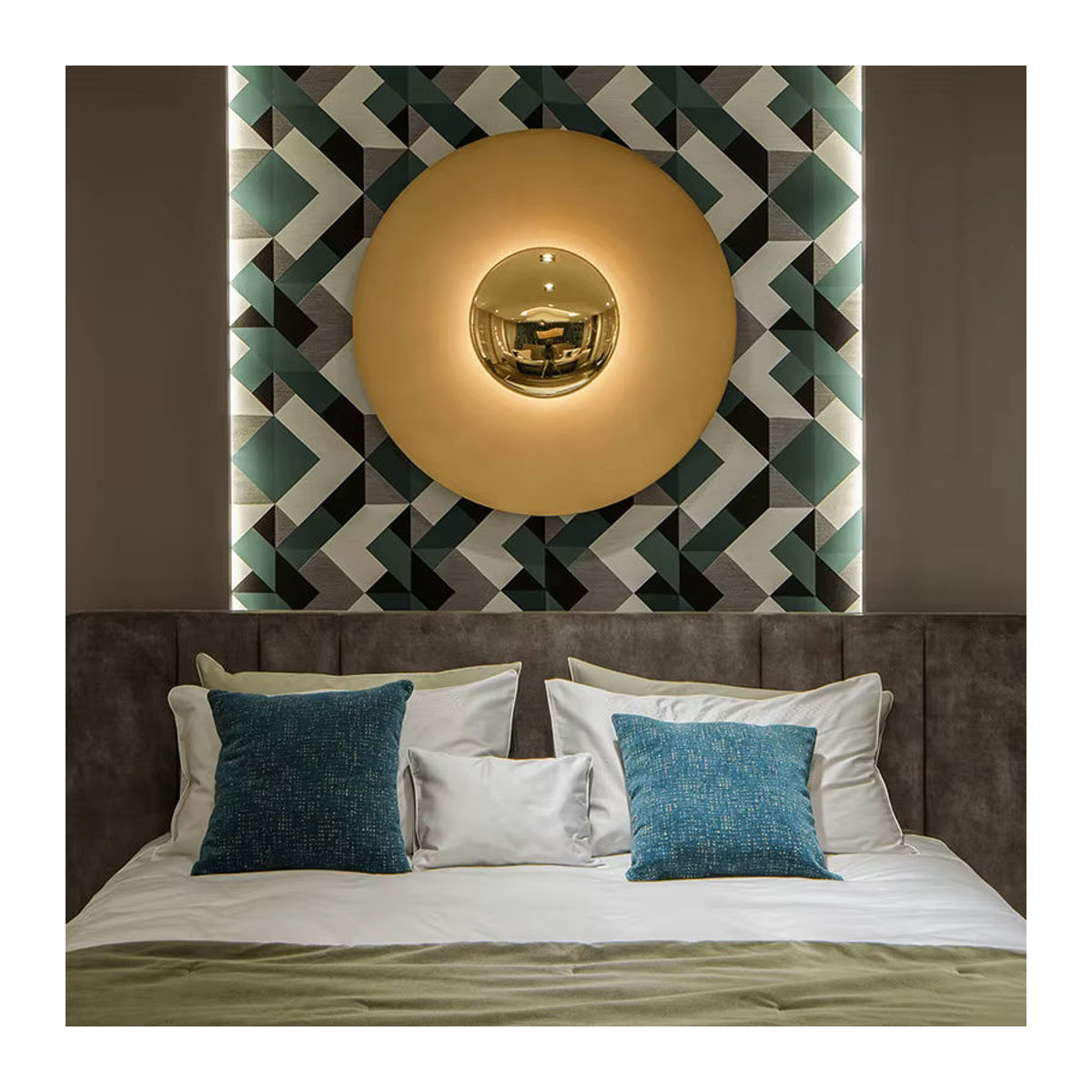 JIANKEXING Moderne Minimalistische LED Wandlampe aus Metall in Bunt für Wohnzimmer Schlafzimmer und Flur - Bild 3