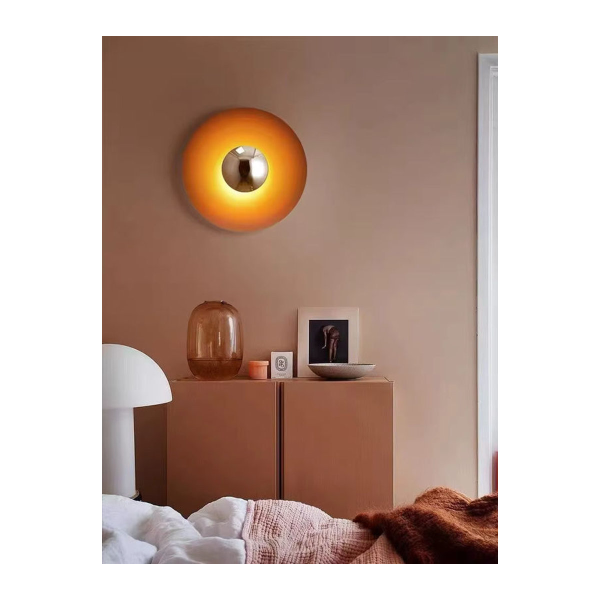 JIANKEXING Moderne Minimalistische LED Wandlampe aus Metall in Bunt für Wohnzimmer Schlafzimmer und Flur - Bild 4
