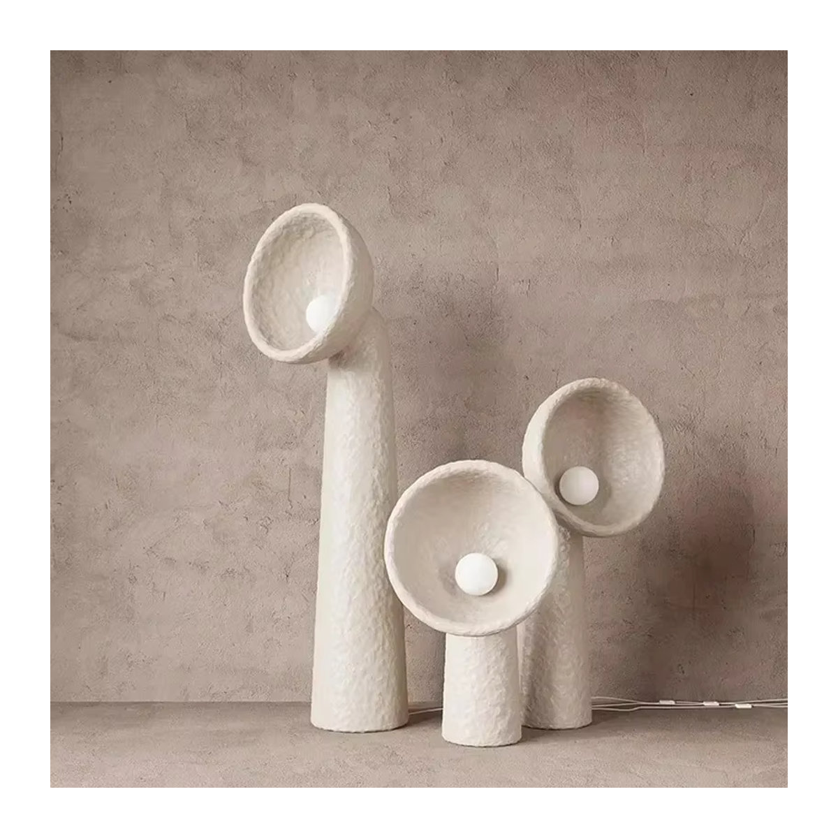 JIANKEXING Retro Bodenlampe und Schreibtischlampe aus Harz im minimalistischen Design für Wohnzimmer und Schlafzimmer - Bild 2