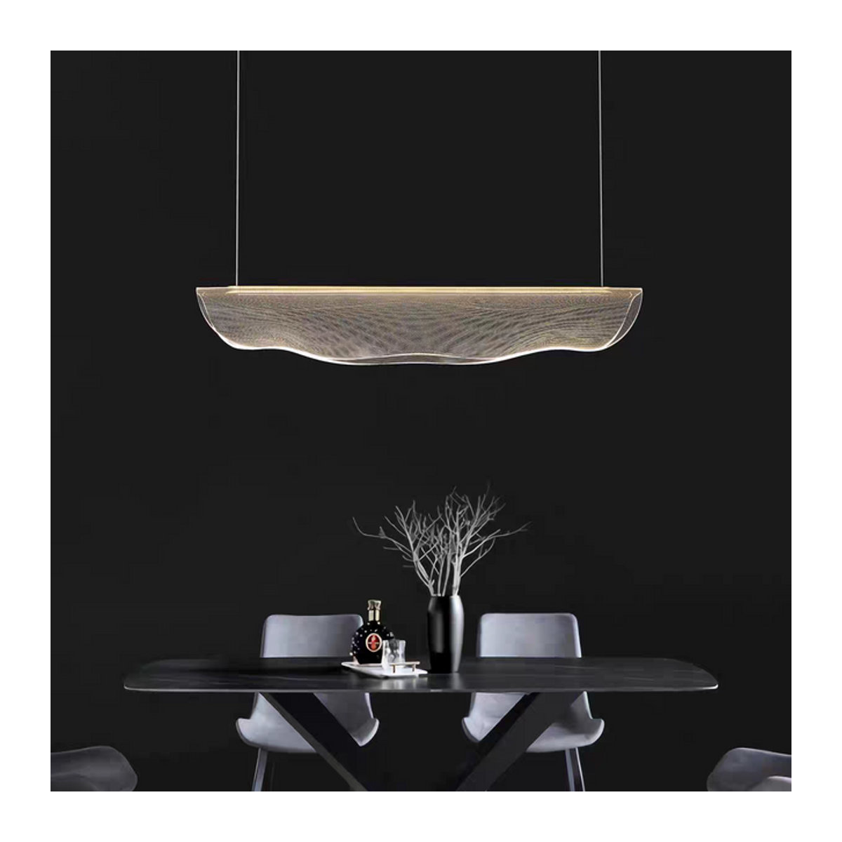 JIANKEXING Skandinavische Designer Pendelleuchte in Weiß, minimalistischer Kronleuchter für Esszimmer und Restaurant - Bild 1