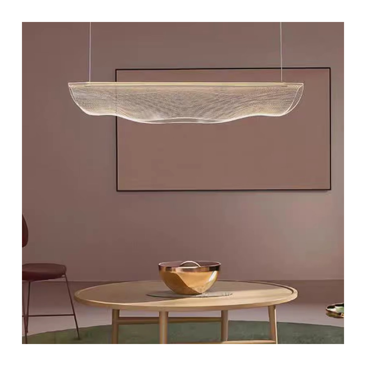 JIANKEXING Skandinavische Designer Pendelleuchte in Weiß, minimalistischer Kronleuchter für Esszimmer und Restaurant - Bild 3