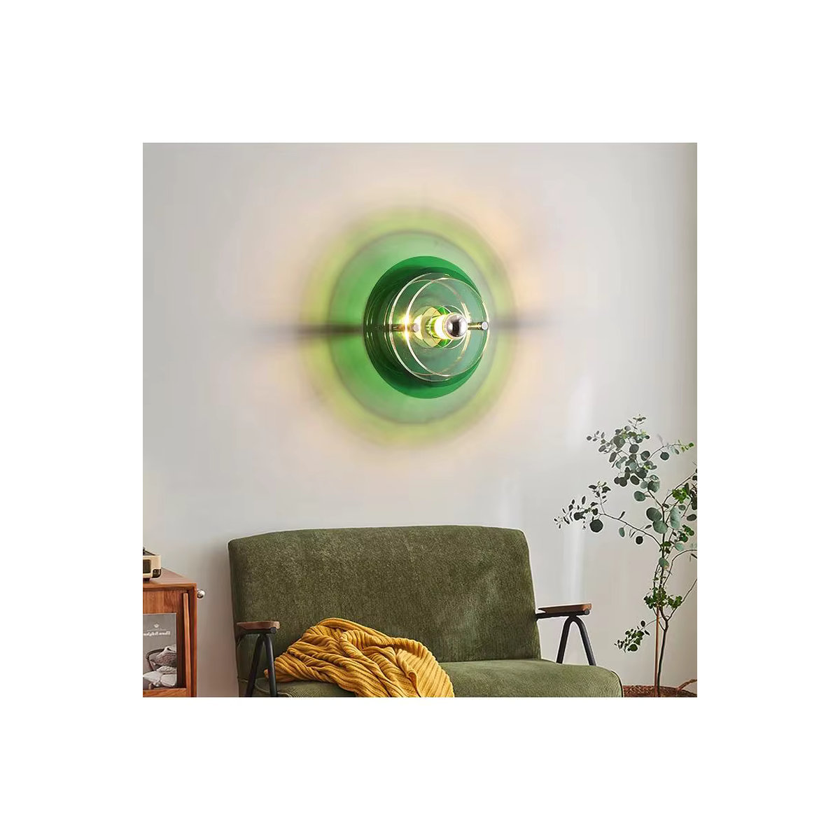 JIANKEXING Wandleuchte aus Acryl in Bunt und Grün im Ins-Stil für Wohnzimmer und Schlafzimmer - Bild 2