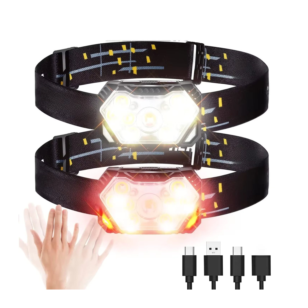 JIASHUAIXIN USB aufladbare LED Scheinwerfer mit Bewegungssensor für Camping und Outdoor - Bild 7
