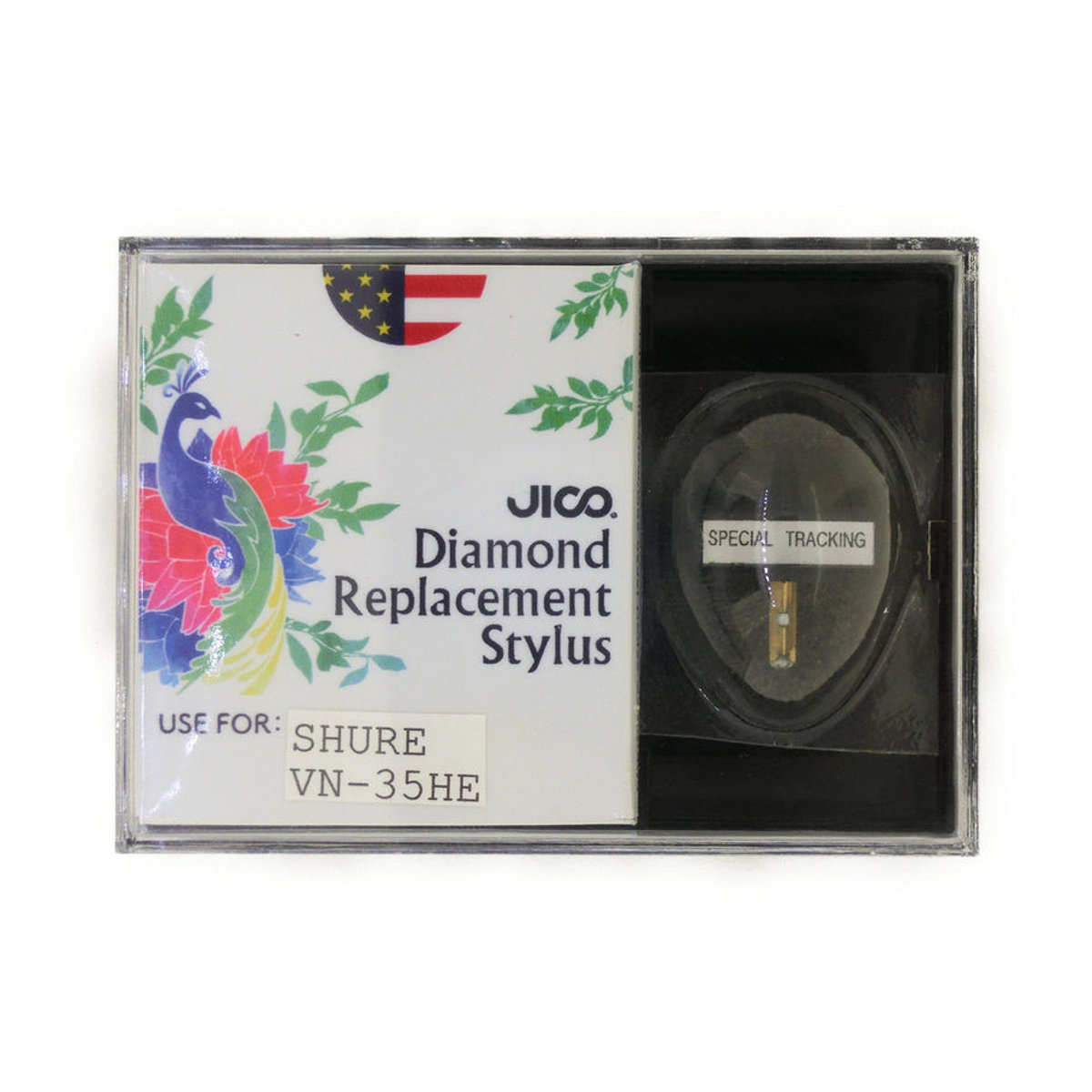 JICO Ersatznadel JICO 192-VN35HE für Shure VN-35HE mit sphärischem Schliff in Schwarz und Grün - Bild 3