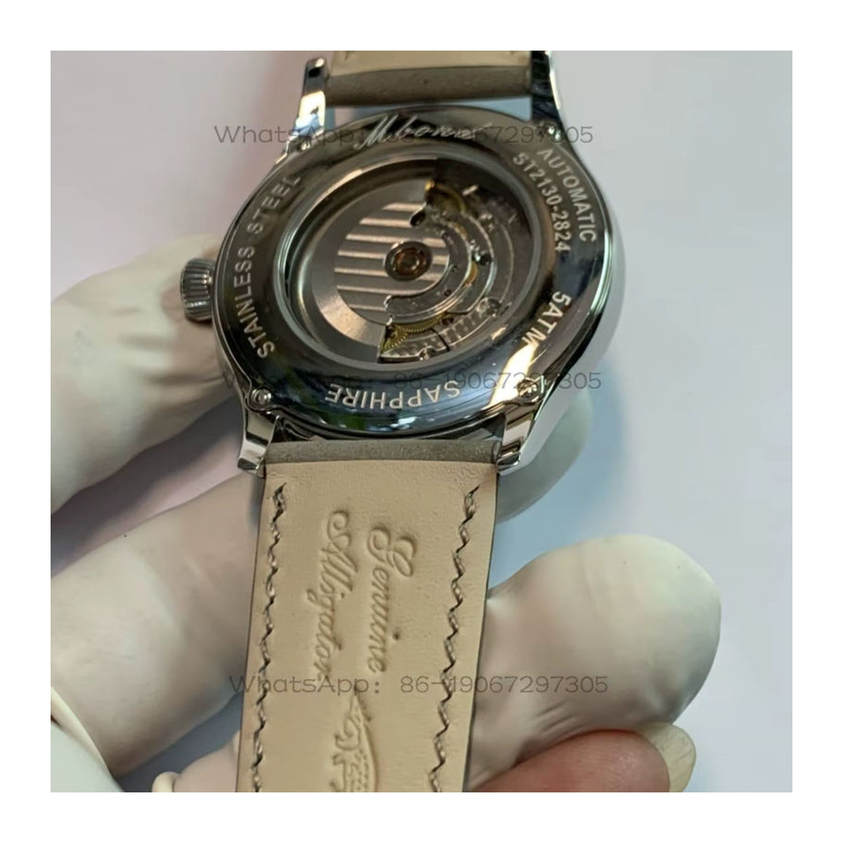 JILIAN Herren Mechanische Uhr im Buch-Design mit Emaille-Oberfläche in Grün - Bild 4