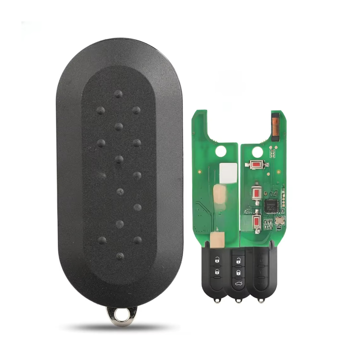 Jingyuqin A2C 86460000 Auto-Fernbedienungsschlüssel 433 MHz 4A Chip für Fiat Mobi Uno Fiorino E Mais Strada Citroen Peugeot in Schwarz - Bild 7