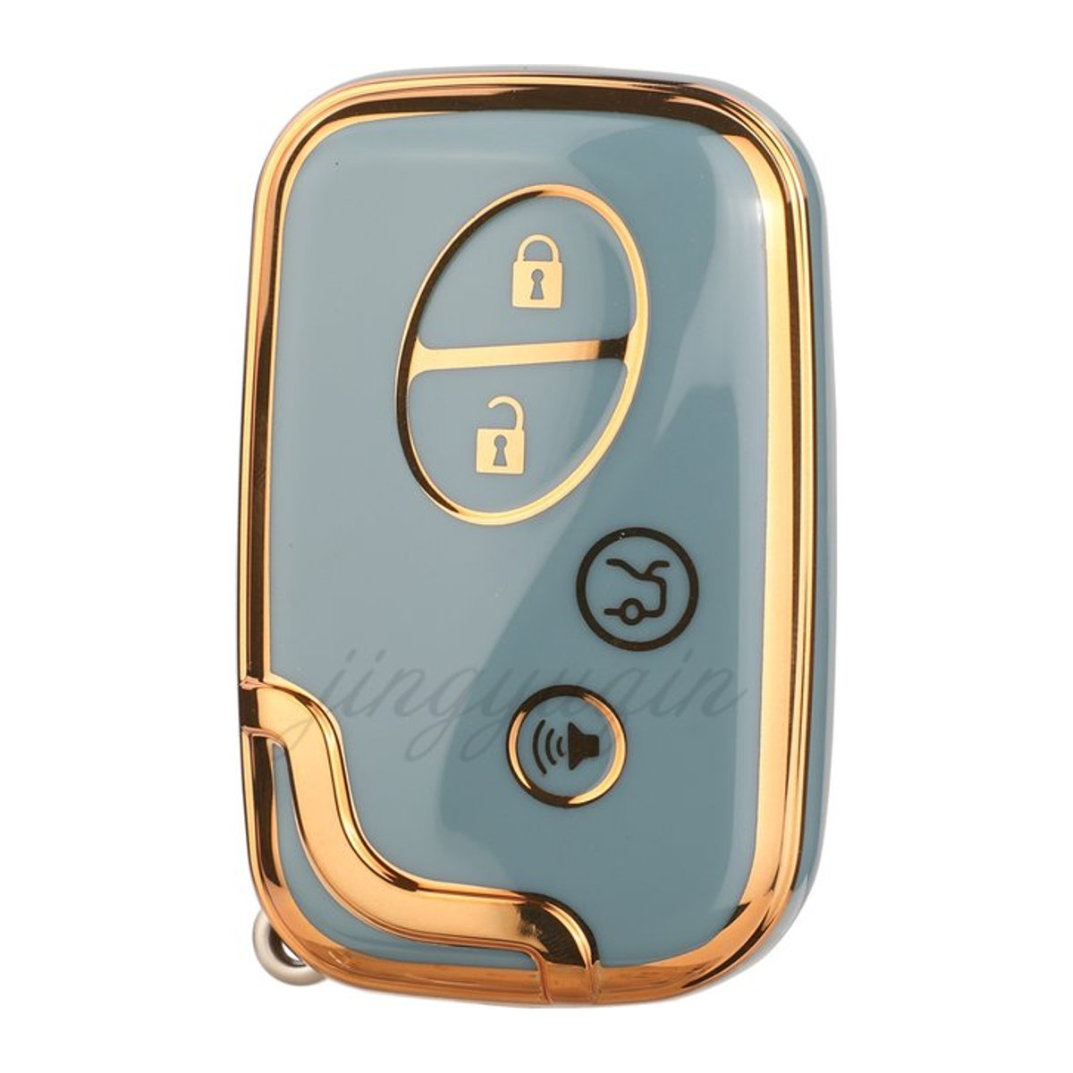 Jingyuqin Weiche TPU Schlüsselhülle für Lexus ES350 GS300 GS350 GS430 GS450h GS460 HS250 IS250 IS350 ISC LS460 LS600h in Grau und Blau - Bild 1