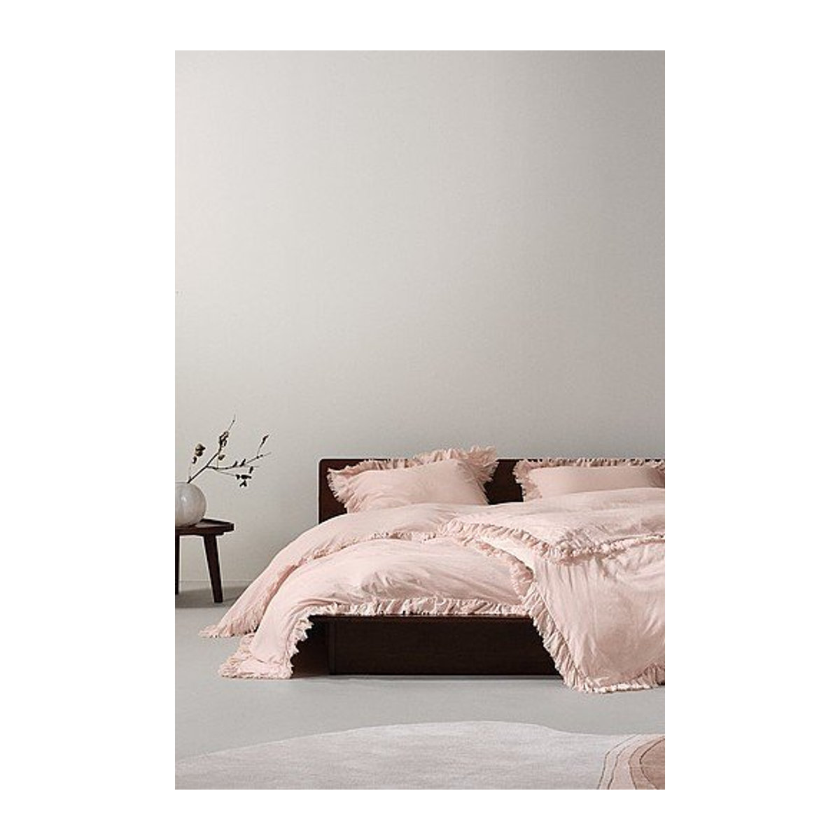 JINN Bettwäsche mit Knopfverschluss in Rosa - Bild 1