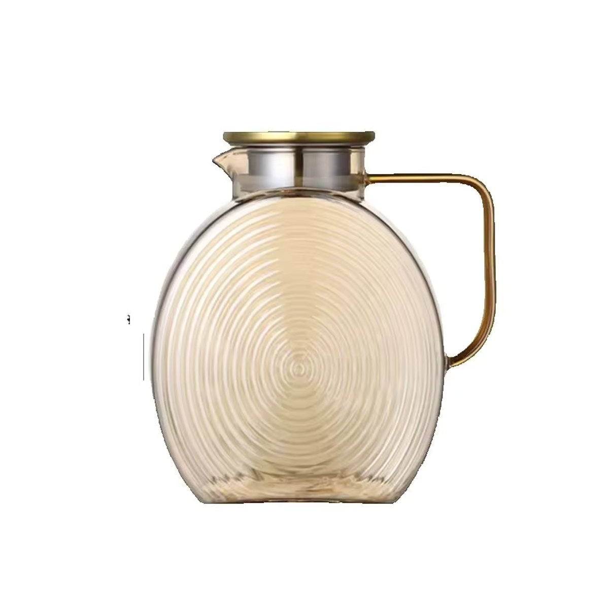 JIUAN Kühlschrankflaschen Set aus hitzebeständigem Glas in Braun, skandinavisches Design, 2,5 l pro Flasche - Bild 7