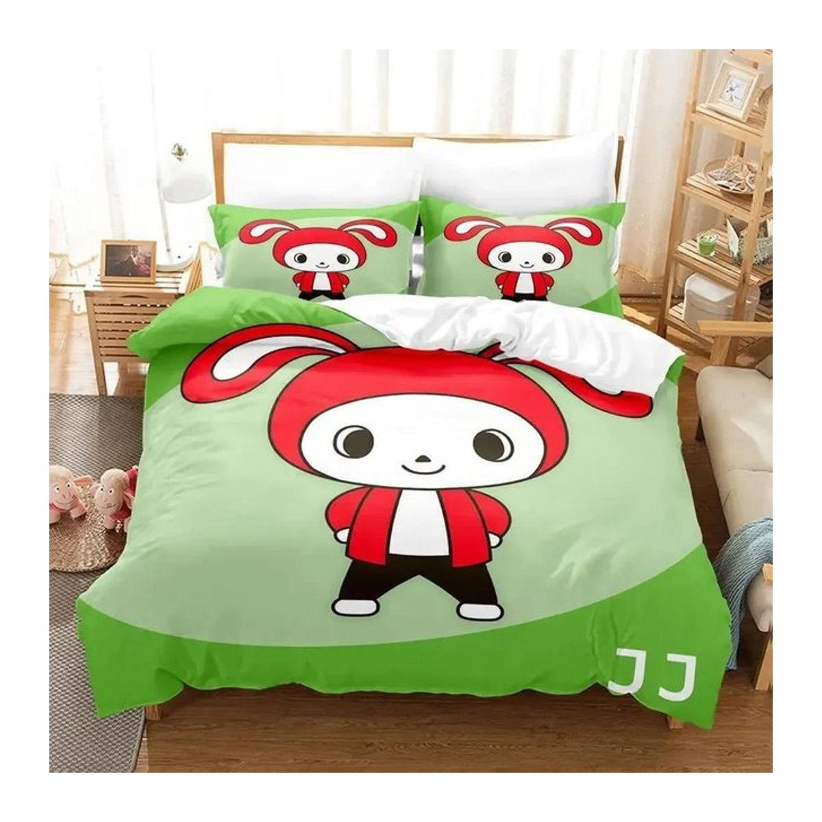 JJ Mikey Maizen Bettwäsche-Set mit 3-teiligem Design, mehrfarbig, B/H: 200 x 200 cm - Bild 1