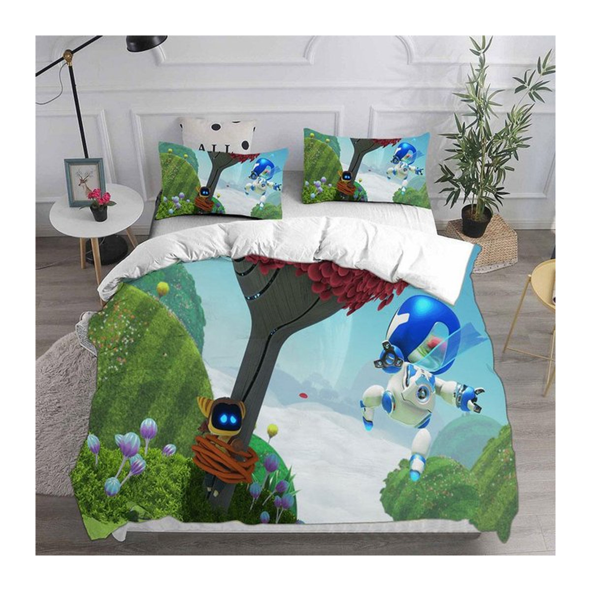 JMG Household Supplies Astro Bot Bettwäscheset mehrfarbig, B/H: 140 x 210 cm - Bild 1