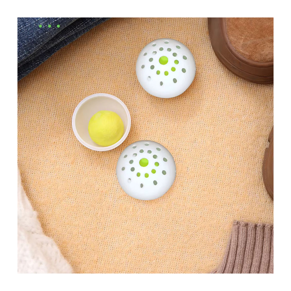 JOCESTYLE Deodorant-Bälle mit Jasmin-Duft für Schuhe und Schuhschrank, 6 Stück, Weiß - Bild 3