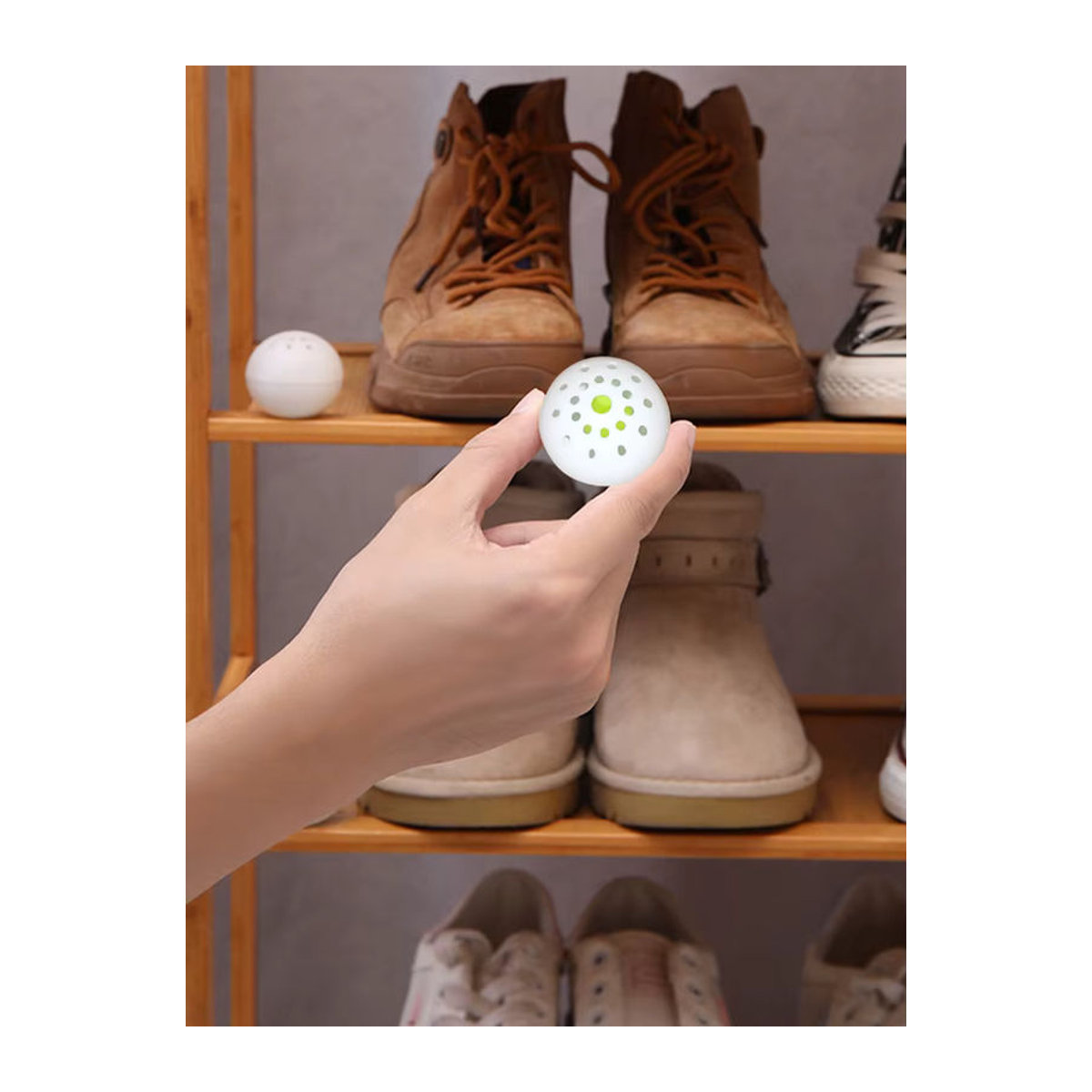 JOCESTYLE Deodorant-Bälle mit Jasmin-Duft für Schuhe und Schuhschrank, 6 Stück, Weiß - Bild 7
